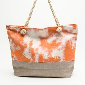 Beach Tie-Dye Tote with Rope Handles